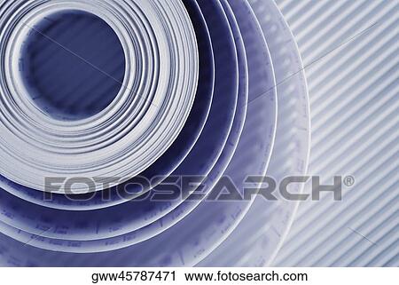 Close-up of a printed paper roll View Large Photo Image Stock Image - Close-up of a printed paper roll. Fotosearch