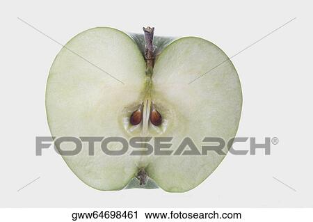 Close-up of a sliced granny smith apple View Large Photo Image Stock Image - Close-up of a sliced granny smith apple. Fotosearch