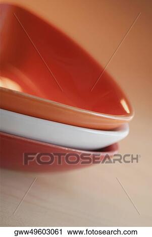 Close-up of a stack of bowls View Large Photo Image Stock Image - Close-up of a stack of bowls. Fotosearch