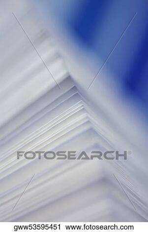 Close-up of a stack of papers View Large Photo Image Stock Image - Close-up of a stack of papers. Fotosearch
