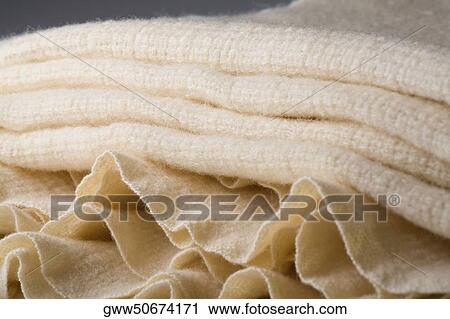 Close-up of a stack of towels View Large Photo Image Stock Image - Close-up of a stack of towels. Fotosearch