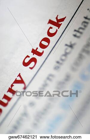 Stock Image - Close-up of a stock market data. Fotosearch