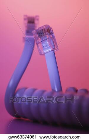 Close-up of a telephone cord View Large Photo Image Stock Image - Close-up of a telephone cord. Fotosearch