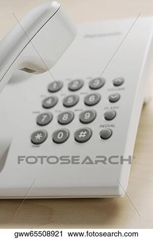 Stock Image - Close-up of a telephone. Fotosearch
