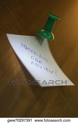 Close-up of an adhesive note on a bulletin board View Large Photo Image Stock Image - Close-up of an adhesive note on a bulletin board. Fotosearch