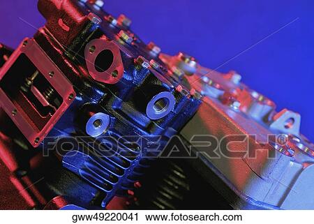 Close-up of an engine block View Large Photo Image Stock Image - Close-up of an engine block. Fotosearch