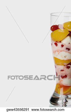 Close-up of an ice-cream sundae View Large Photo Image Stock Image - Close-up of an ice-cream sundae. Fotosearch