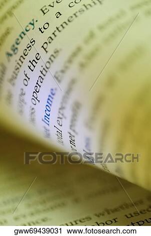 Stock Image - Close-up of an open book. Fotosearch