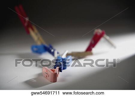 Close-up of clothespins View Large Photo Image Stock Image - Close-up of clothespins. Fotosearch