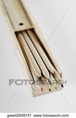 Close-up of colored pencils View Large Photo Image Stock Image - Close-up of colored pencils. Fotosearch