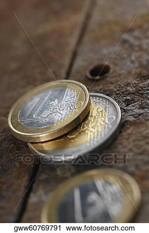 Close-up of Euro coins View Large Photo Image Stock Image - Close-up of Euro coins. Fotosearch