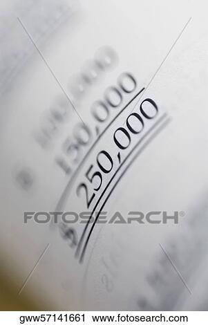 Close-up of financial figures on paper View Large Photo Image Stock Image - Close-up of financial figures on paper. Fotosearch