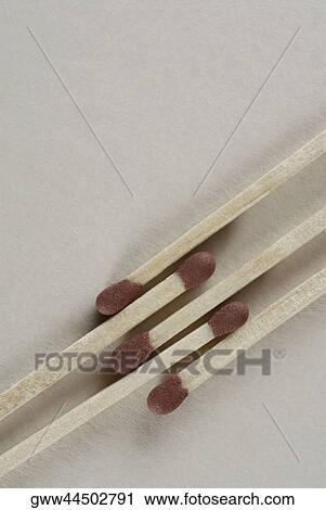 Close-up of five matchsticks View Large Photo Image Stock Image - Close-up of five matchsticks. Fotosearch