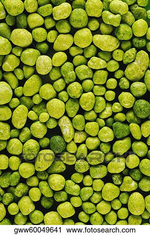 Close-up of green pebbles View Large Photo Image Stock Image - Close-up of green pebbles. Fotosearch