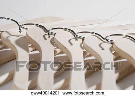 Close-up of hangers View Large Photo Image Stock Image - Close-up of hangers. Fotosearch