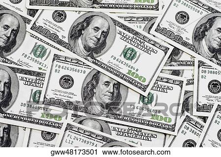 Close-up of one hundred dollar bills View Large Photo Image Stock Image - Close-up of one hundred dollar bills. Fotosearch