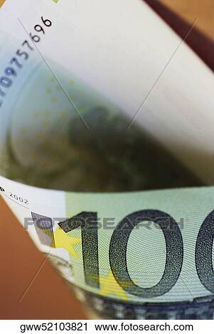 Close-up of one hundred Euro banknote View Large Photo Image Stock Image - Close-up of one hundred Euro banknote. Fotosearch