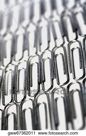 Stock Image - Close-up of paper clips. Fotosearch