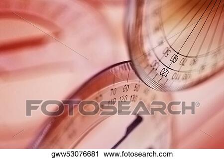 Close-up of protractors View Large Photo Image Stock Image - Close-up of protractors. Fotosearch
