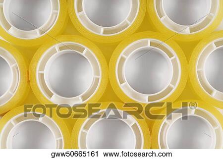 Close-up of rolls of adhesive tapes View Large Photo Image Stock Image - Close-up of rolls of adhesive tapes. Fotosearch