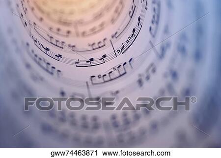 Close-up of sheet music View Large Photo Image Stock Image - Close-up of sheet music. Fotosearch