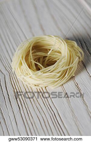 Stock Image - Close-up of spaghetti. Fotosearch