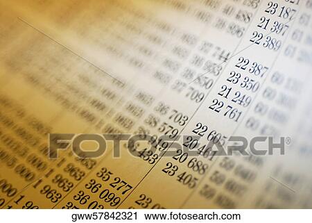 Close-up of stock market data View Large Photo Image Stock Image - Close-up of stock market data. Fotosearch
