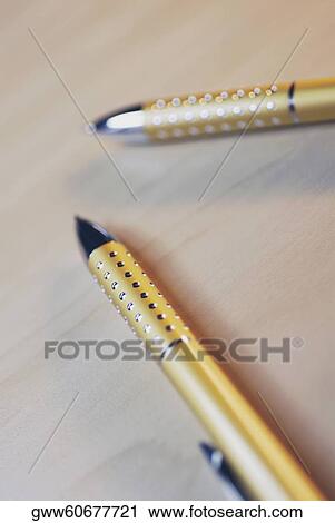 Close-up of two ballpoint pens View Large Photo Image Stock Image - Close-up of two ballpoint pens. Fotosearch