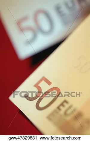 Close-up of two fifty Euro banknotes View Large Photo Image Stock Image - Close-up of two fifty Euro banknotes. Fotosearch