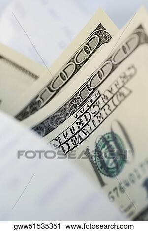 Close-up of two one hundred dollar bills View Large Photo Image Stock Image - Close-up of two one hundred dollar bills. Fotosearch