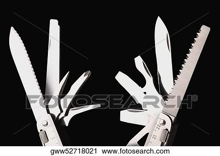 Close-up of utility knives View Large Photo Image Stock Image - Close-up of utility knives. Fotosearch