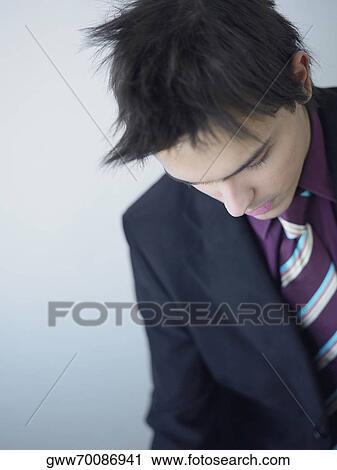 High angle view of a businessman with spiky hair View Large Photo Image Stock Image - High angle view of a businessman with spiky hair. Fotosearch
