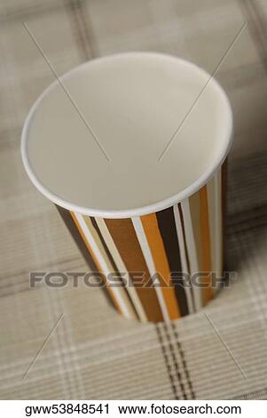 High angle view of a disposable cup View Large Photo Image Stock Image - High angle view of a disposable cup. Fotosearch