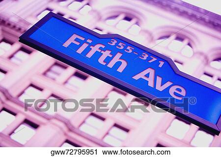 Low angle view of an information board, Fifth Avenue, Manhattan, New York City, New York State, USA View Large Photo Image Stock Image - Low angle view of an information board, Fifth Avenue, Manhattan, New York City, New York State, USA. Fotosearch