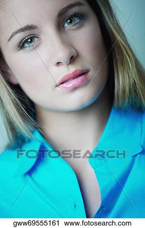 Portrait of a teenage girl View Large Photo Image Stock Image - Portrait of a teenage girl. Fotosearch