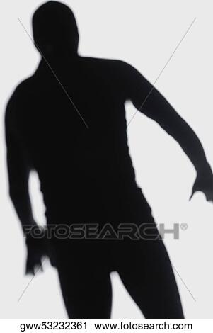Stock Image - Silhouette of a person. Fotosearch