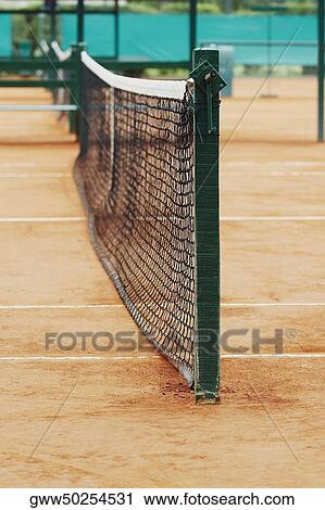 Tennis net on a tennis court View Large Photo Image Stock Image - Tennis net on a tennis court. Fotosearch