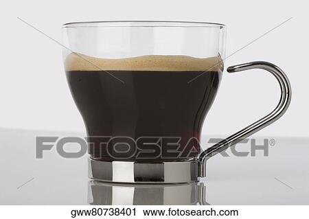 Stock Image - Close-up of a coffee cup. Fotosearch