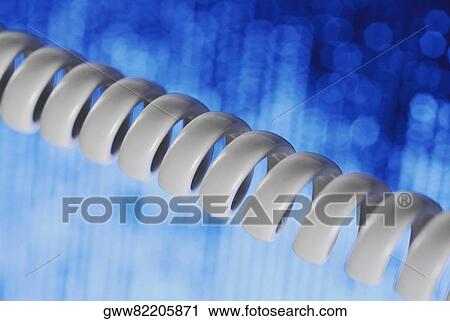 Close-up of a coiled telephone wire View Large Photo Image Stock Image - Close-up of a coiled telephone wire. Fotosearch