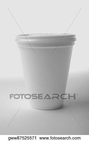 Stock Image - Close-up of a disposable glass. Fotosearch
