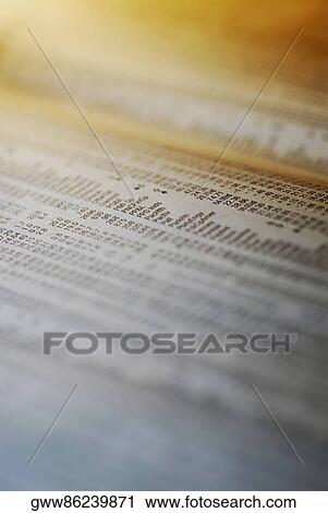Close-up of a financial newspaper View Large Photo Image Stock Image - Close-up of a financial newspaper. Fotosearch