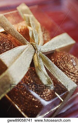 Stock Image - Close-up of a gift. Fotosearch