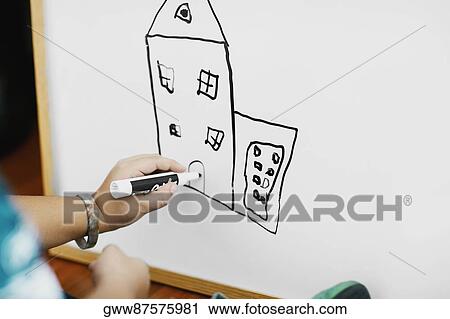 Close-up of a person's hand drawing a sketch View Large Photo Image Stock Image - Close-up of a person's hand drawing a sketch. Fotosearch