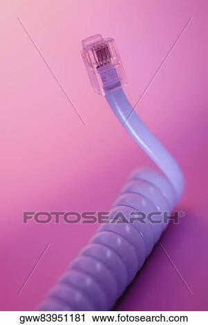 Close-up of a telephone connector plug View Large Photo Image Stock Image - Close-up of a telephone connector plug. Fotosearch