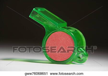 Stock Image - Close-up of a whistle. Fotosearch