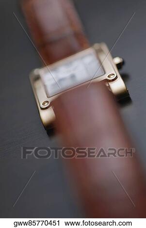 Stock Image - Close-up of a wristwatch. Fotosearch