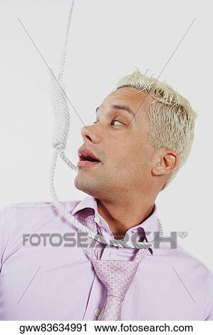 Close-up of a young man with a noose around his neck View Large Photo Image Stock Image - Close-up of a young man with a noose around his neck. Fotosearch