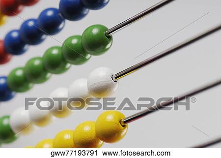 Close-up of an abacus View Large Photo Image Stock Image - Close-up of an abacus. Fotosearch