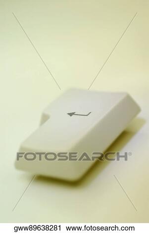 Stock Image - Close-up of an enter key. Fotosearch
