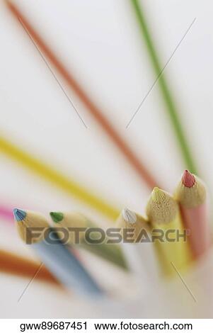 Close-up of color pencils View Large Photo Image Stock Image - Close-up of color pencils. Fotosearch